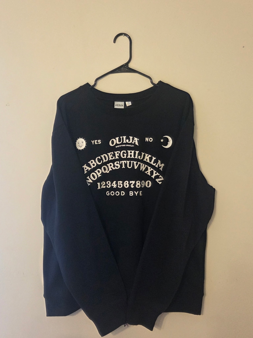 Ouija Graphic Crewneck Sweatshirt - Black
